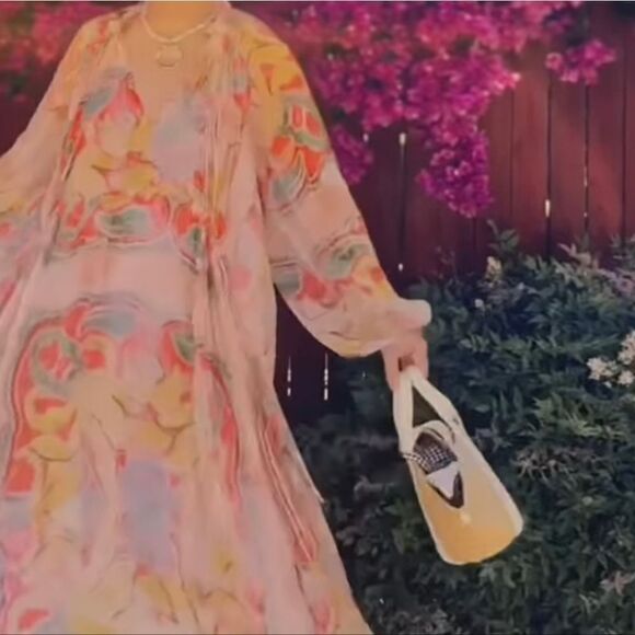 ZARA PRINTED MIDI DRESS ZW COLLECTION Maxi Multicolored - Picture 14 of 15